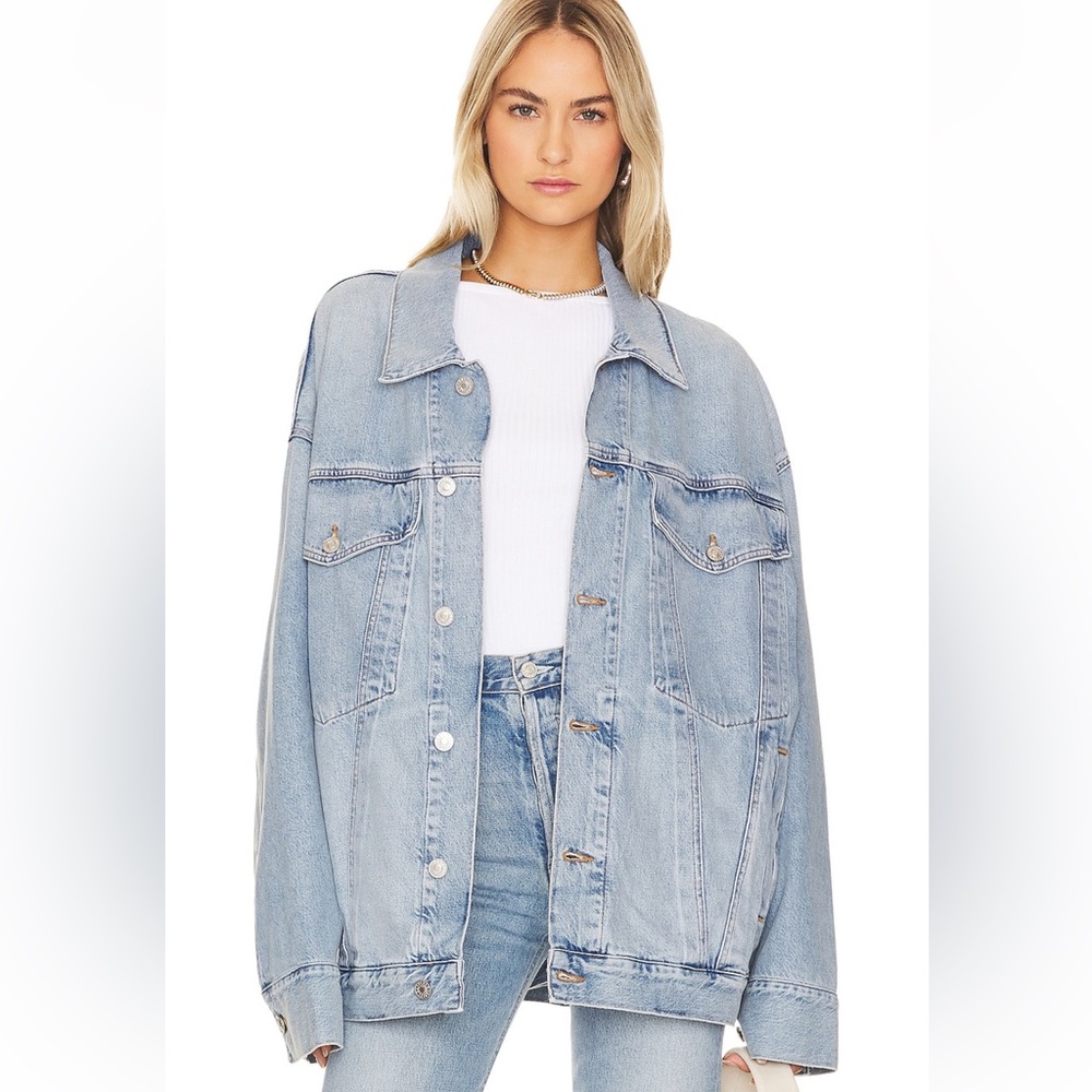 BRAND NEW AGOLDE WAYNE DENIM JACKET IN RESENT